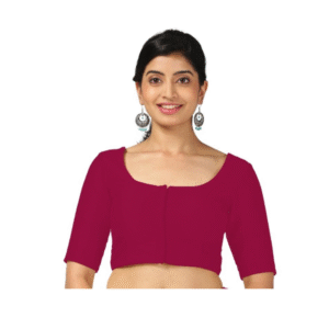 Purple Red Blouse Front