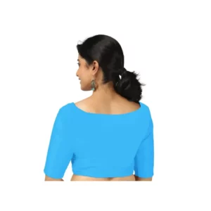 Sky blue blouse back