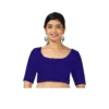 Dark blue blouse front