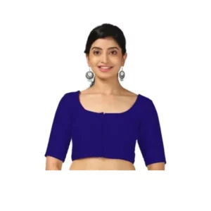 Dark blue blouse front