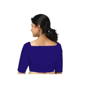 Dark blue blouse front