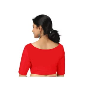 Red blouse back