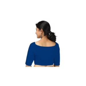 Deep blue blouse back