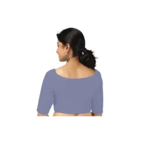Gray blouse back