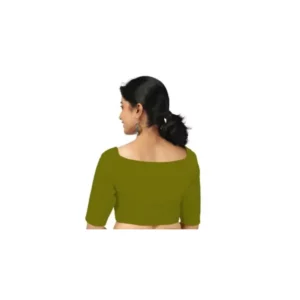 Olive blouse back