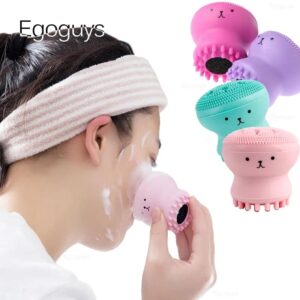 Silicone Small Octopus Face Cleaner Facial Cleaning Brush