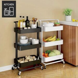 Product name : Foldable 3 Tier kitchen trolley