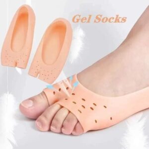 Pair Soft Silicone Moisturizing Gel Socks For Foot Care