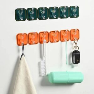 Six rows of coat hooks Wall Mounted Cloak