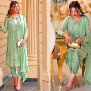 Gorgeous embroidered three-piece