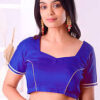 Blue Half Sleeve Blouse