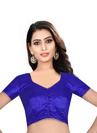 Blue Half Sleeve Blouse
