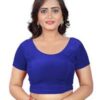Blue Half Sleeve Blouse