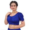 Blue Half Sleeve Blouse