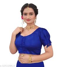 Blue Half Sleeve Blouse