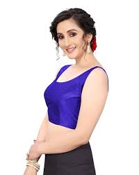 Blue Half Sleeve Blouse