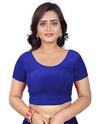 Blue Half Sleeve Blouse