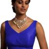Blue-Sleeveless- Blouse