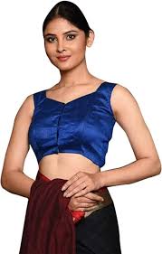 Blue-Sleeveless- Blouse
