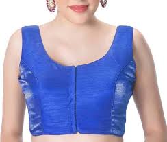 Blue-Sleeveless- Blouse