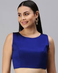 Blue Sleeveless Blouse