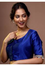 Blue Blouse With Less