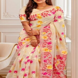Indian Tantuj Silk Saree.