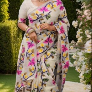 Indian Tantuj Silk Saree