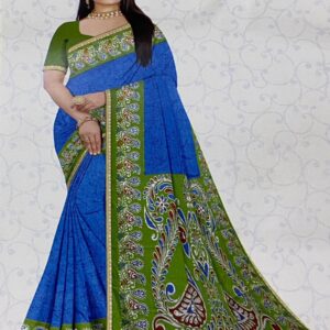 Indian Batik Silk Sare