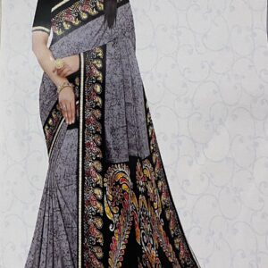 Indian Batik Silk Saree