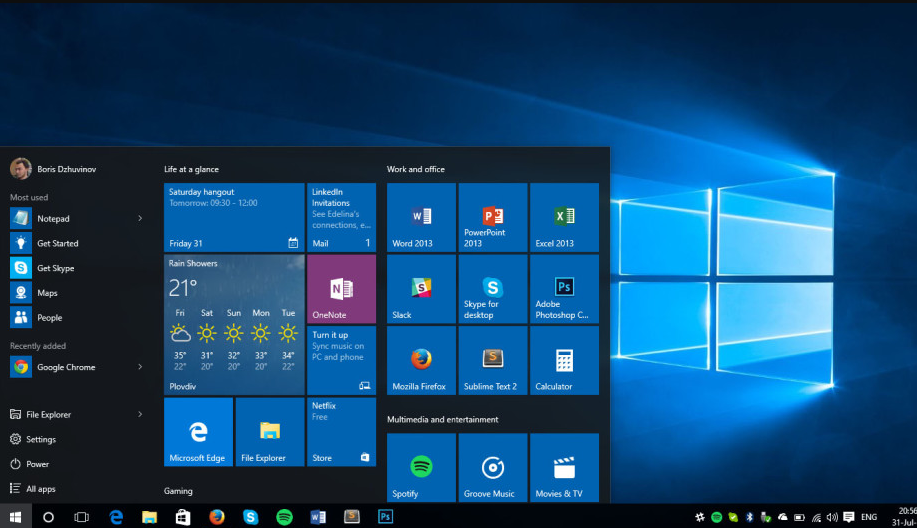 Windows 10 ব্যবহার